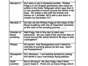 play based on 'Around the World in 80 Days'