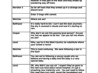 Christmas play 'When the 3 kings got lost'.