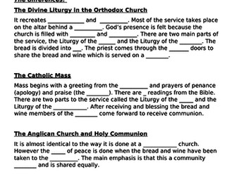 L7. Holy Communion AQA Religious Studies GCSE Christianity