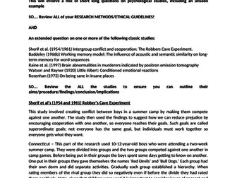 EDEXCEL PSYCHOLOGY TEACHING FROM 2015 - PAPER 3 REVISION