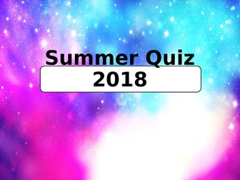 End Of Year Quiz 2018