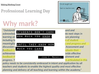 Professional development - Making Marking Count