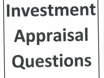 AQA Accounting - Capital Investment Appraisal - Past Paper Questions