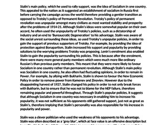 Leadership Struggle A* Essay