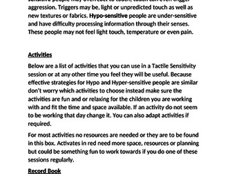 Sensory Strategies and Movement pack