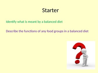 Nutrients and balanced diets