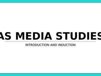 AS Introduction to Eduqas Media Studies