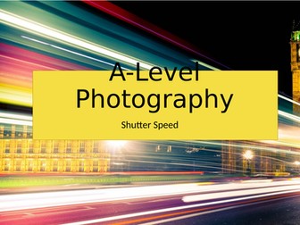 Photography - Shutter Speed