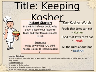 Judaism: Keeping Kosher