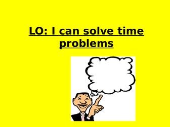 Time problems year 3/4