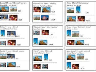 Paris Je t'adore Speaking cards Stdio 2 Module 2