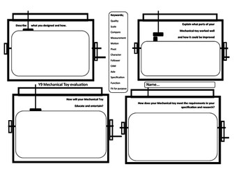 Mechanical Toy Evaluation KS3