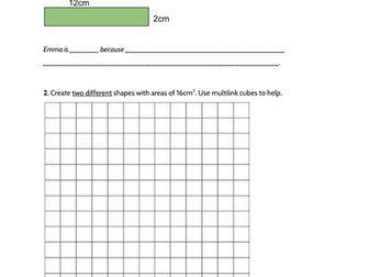 Area and Perimeter Year 6 Fluency, Reasoning, Problem Solving