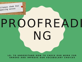 SPAG - How to Proof Read