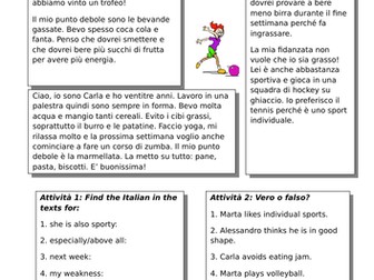 Fitness worksheet