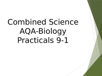 Combined Science GCSE- Biology Practicals