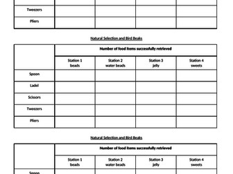 Natural Selection of Bird Beaks Galapagos Game for Evolution Lessons