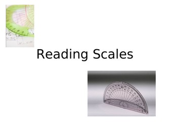 Reading Ruler and Protractor Scale