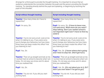 Teaching Thought Tracking