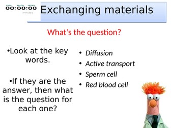 Topic 1 Exchanging materials AQA Trilogy