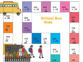 Maths/Numeracy Board Game - KS2 - Column Addition