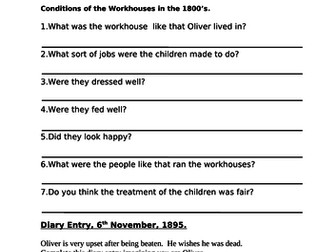 Oliver Twist Charles Dickens Activities to do after watching the film Oliver! Key Stage 2