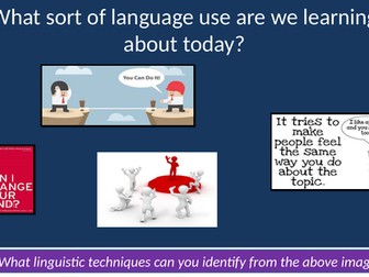 creative writing-speech writing with persuasive teachniques