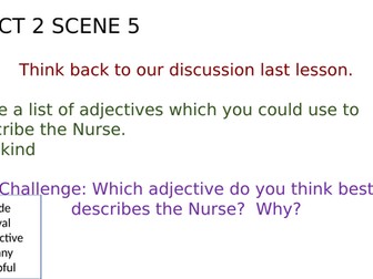 Romeo and Juliet-nurse