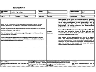 Year 8 Hamlet Scheme with Powerpoint and Resources