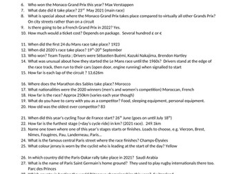 La Francophonie des Sports - research sporting events.