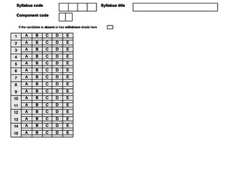 CIE A Level Physics Topic 5 Force, Density & Pressure Topic Test & Answer Key