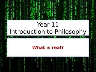 Taster lesson AQA A Level Philosophy