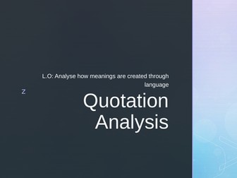 OMAM Quotation Analysis