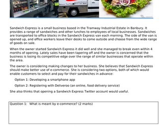 GCSE Business (9-1) - Business technology exam questions