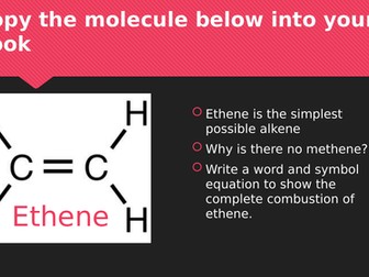 Reactions of Alkenes - AQA C10.1