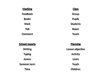 Taboo Icebreaker Game - staff meeting / training