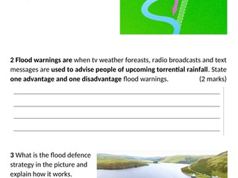 River flooding hard and soft engineering