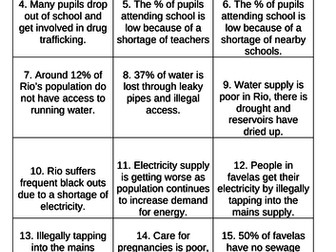 Geography 9-1 gcse card sort worksheets bundle