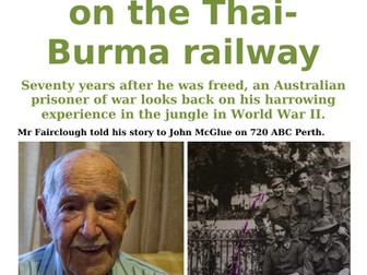 Ezine article - Life and death on the Thai-Burma Railway