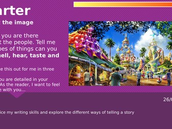 Creative writing lesson- senses and figurative lang