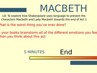 Macbeth Act 1 S7- Soliloquy