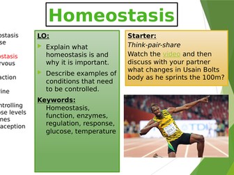 B5 Homeostasis AQA 9-1 - Lesson 1