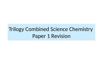Combined Science  Chemistry Paper 1 Summary PowerPoint