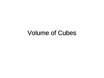 Volume of Cubes and Cuboids Quiz