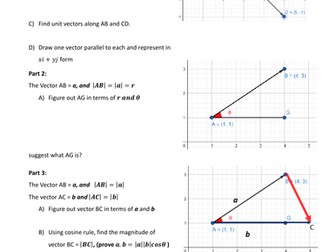 Discovering dot product of two vectors