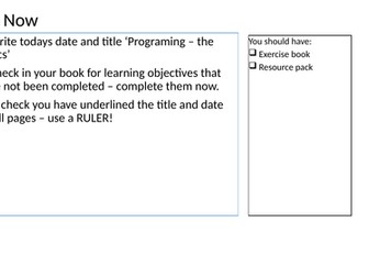 KS3 Introduction to Programming & Python