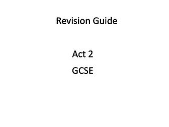 Macbeth Revision Guide Act 2