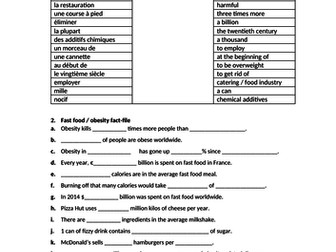 Obesity video and activities