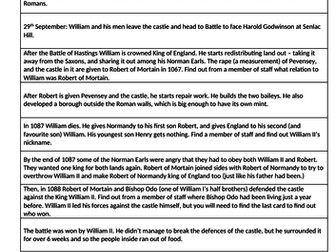 Pevensey Castle Trip Resources