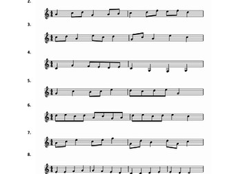 Aural Dictation - Simple Melodies